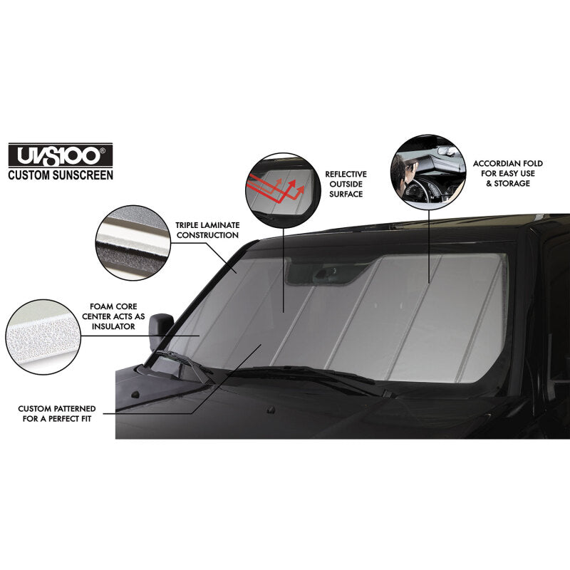 Covercraft 23-25 BMW 7 Series UVS100 Custom Sunscreen - Silver