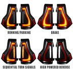 Oracle 10-23 Lexus GX460 and Toyota Prado Flush Lensless LED Tail Lights - Black Series