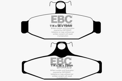 EBC 83-87 Chevrolet Corvette (C4) 5.7 Ultimax2 Rear Brake Pads