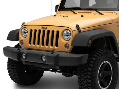 Raxiom 97-18 Jeep Wrangler TJ & JK Axial 7-In LED Headlights w/ DRL- Chrome Housing (Clear Lens)