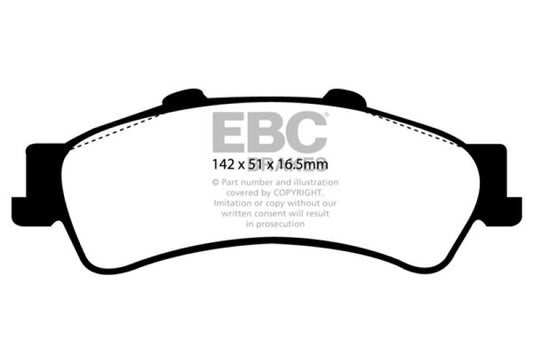 EBC 03-05 Chevrolet Astro Van 2WD Extra Duty Rear Brake Pads