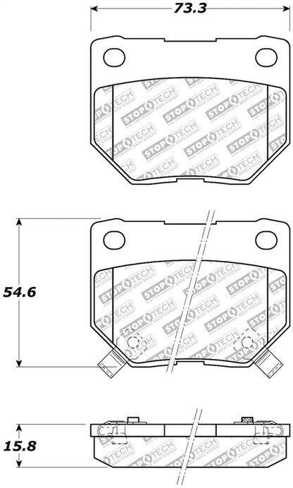 StopTech Street Select Brake Pads - Front/Rear