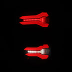AlphaRex 21-23 Ford F-150 LUXX LED Taillights - Black Red w/ BLIS