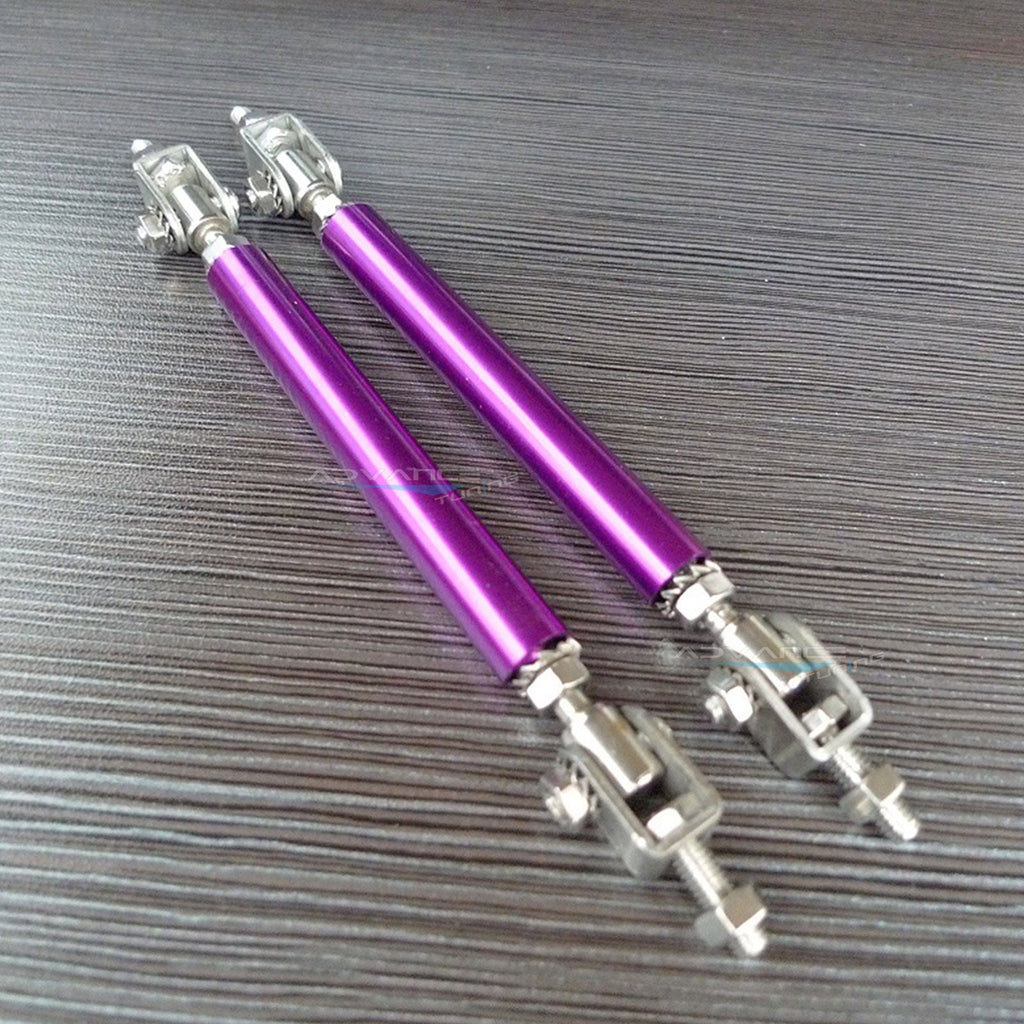 Universal Adjustable 5.5"-8" Purple Front Lip Strut Rod Support Steel