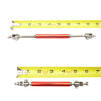 Universal Adjustable 5.5"-8" 2PC Red Bumper Lip Splitter Chin Rod