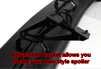 Dodge 57" Unpainted GT Style Adjustable Rear Trunk Spoiler Wing ABS