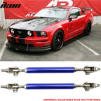 Universal Adjustable 5.5"-8" 2PCS Blue Bumper Lip Splitter Chin Rod