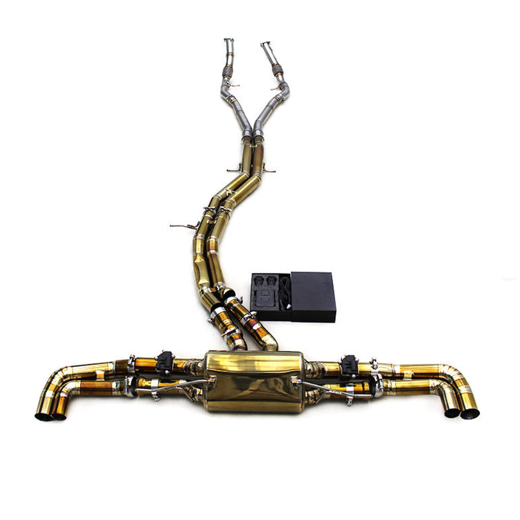 Titanium Valved Catback Exhaust System for Audi Q8 Q8 2.0T 3.0T - Bull Boost Performance