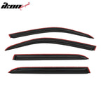 2001-2007 Toyota Sequoia Tape on Visor Windows Rain Guard Acrylic 4PC