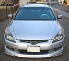 2003-05 Honda Accord 2Dr HFP Style Black Front Lip Splitter Spoiler PU