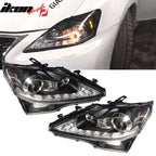 2006-2014 Lexus IS250 IS350 IS-F Facelift Style Headlights - Black