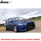 2008-2015 Mitsubishi Lancer EVO Style Front Bumper Cover W/ Fog Lights
