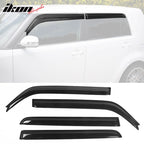 2008-2015 Scion xB Window Visor Slim Style Smoke Tinted Acrylic