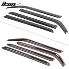 2008-2015 Scion xB Window Visor Slim Style Smoke Tinted Acrylic