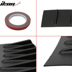 2008-2016 Mitsubishi Lancer X EVO Rear Roof Spoiler W/Shark Fins ABS