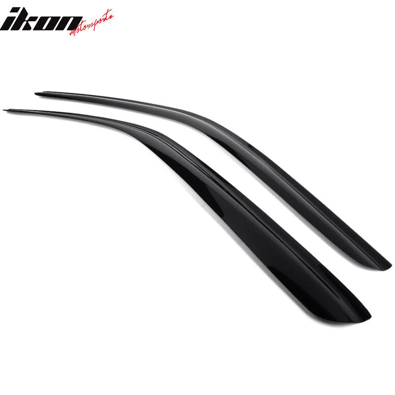 2008-2024 Dodge Challenger Slim Style Tape On Acrylic Window Visor 2PC