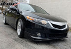 2009-2010 Acura TSX CU1 JDM Style Unpainted Black Front Bumper Lip PU
