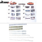 2009-2024 Nissan R35 GTR OE Factory Style Unpainted Side Skirts PP