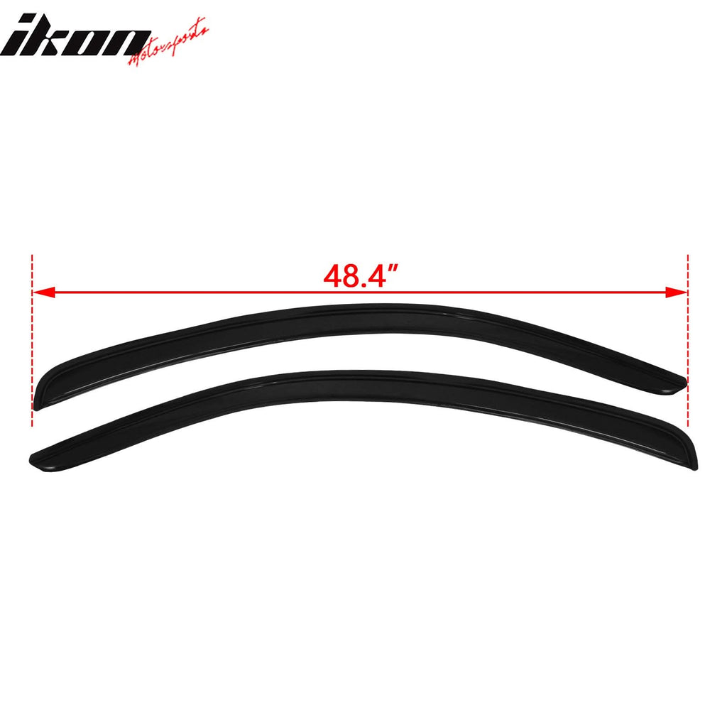 2010-2014 Ford Mustang 2Pc Set Window Visors Acrylic