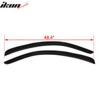 2010-2014 Ford Mustang 2Pc Set Window Visors Acrylic