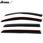 2010-2014 Volkswagen Golf MK6 Mugen Smoke/Tinted Window Visors Acrylic