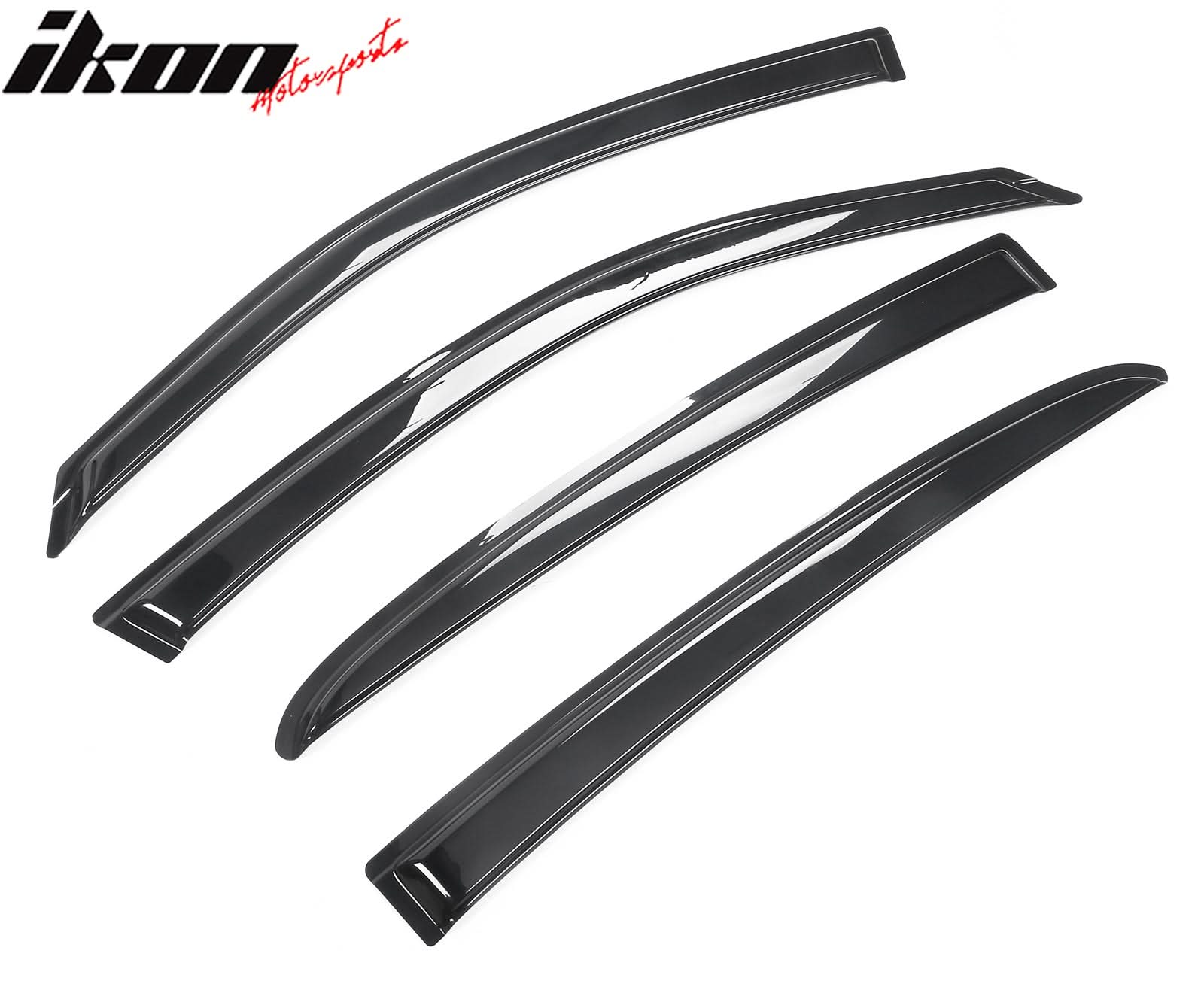 2011-2024 Dodge Charger Slim Smoke Tape On 4PCS Window Visors Acrylic