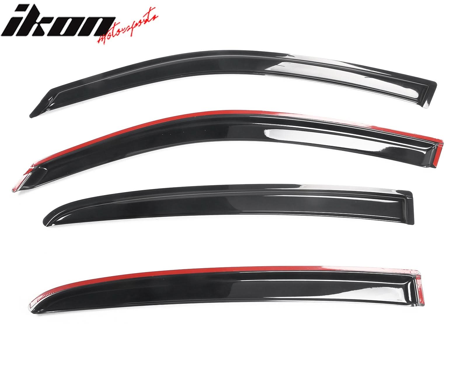 2011-2024 Dodge Charger Slim Smoke Tape On 4PCS Window Visors Acrylic