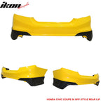 2012-2013 Honda Civic Coupe Si Only HF-P Style Rear Aprons Lip PU