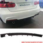 2012-2018 BMW F30 MP Rear Lip Diffuser with Single Outlet PP