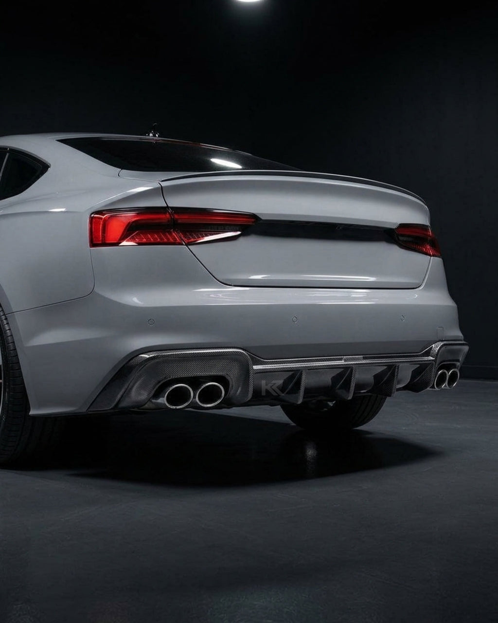 Audi A5 S-Line / S5 B9 Sportback 4-Door Carbon Fiber Rear Bumper Diffuser Lip 2020 - 2021
