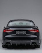 Audi A5 S-Line / S5 B9 Sportback 4-Door Carbon Fiber Rear Bumper Diffuser Lip 2020 - 2021