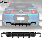 2013-2014 Ford Mustang Shelby Unpainted Black Rear Bumper Diffuser PP