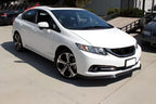 2013-2015 Honda Civic Sedan CS Style Front Bumper Lip Unpainted PU