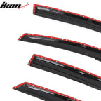 2013-2018 Ford Fusion Mugen Style Smoke Tinted Window Visors Acrylic