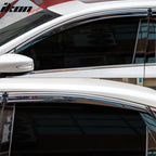 2013-2018 Nissan Altima Polycarbonate Window Visors W/ Chrome Trim 4PC