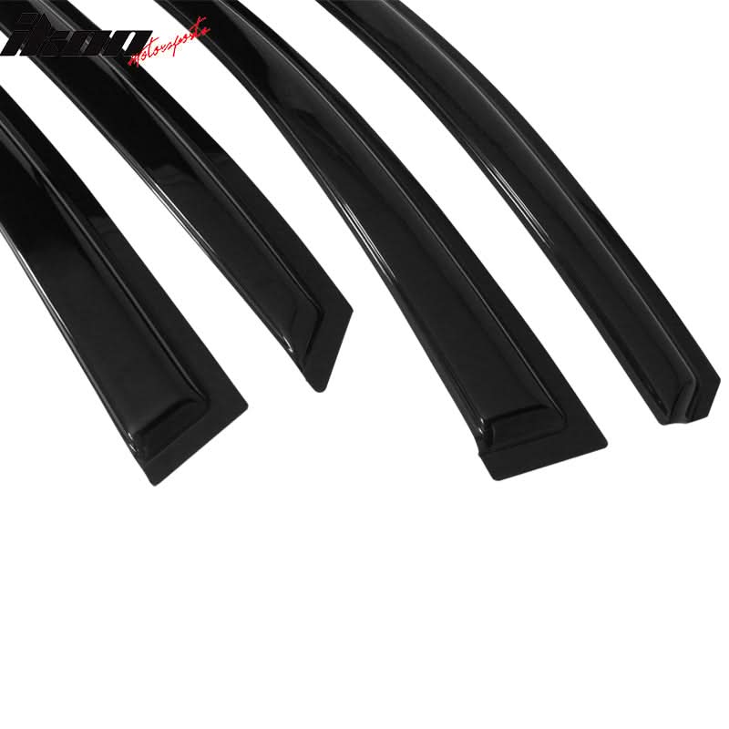 2013-2019 Nissan Sentra Slim Style Smoke Window Visor Guard Acrylic