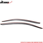 2013-2020 Subaru BRZ Toyota 86 Smoke Tinted Window Visor Acrylic 2PCS