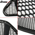 2015-2017 Ford Mustang IKON Style Black Front Upper & Lower Car Grille