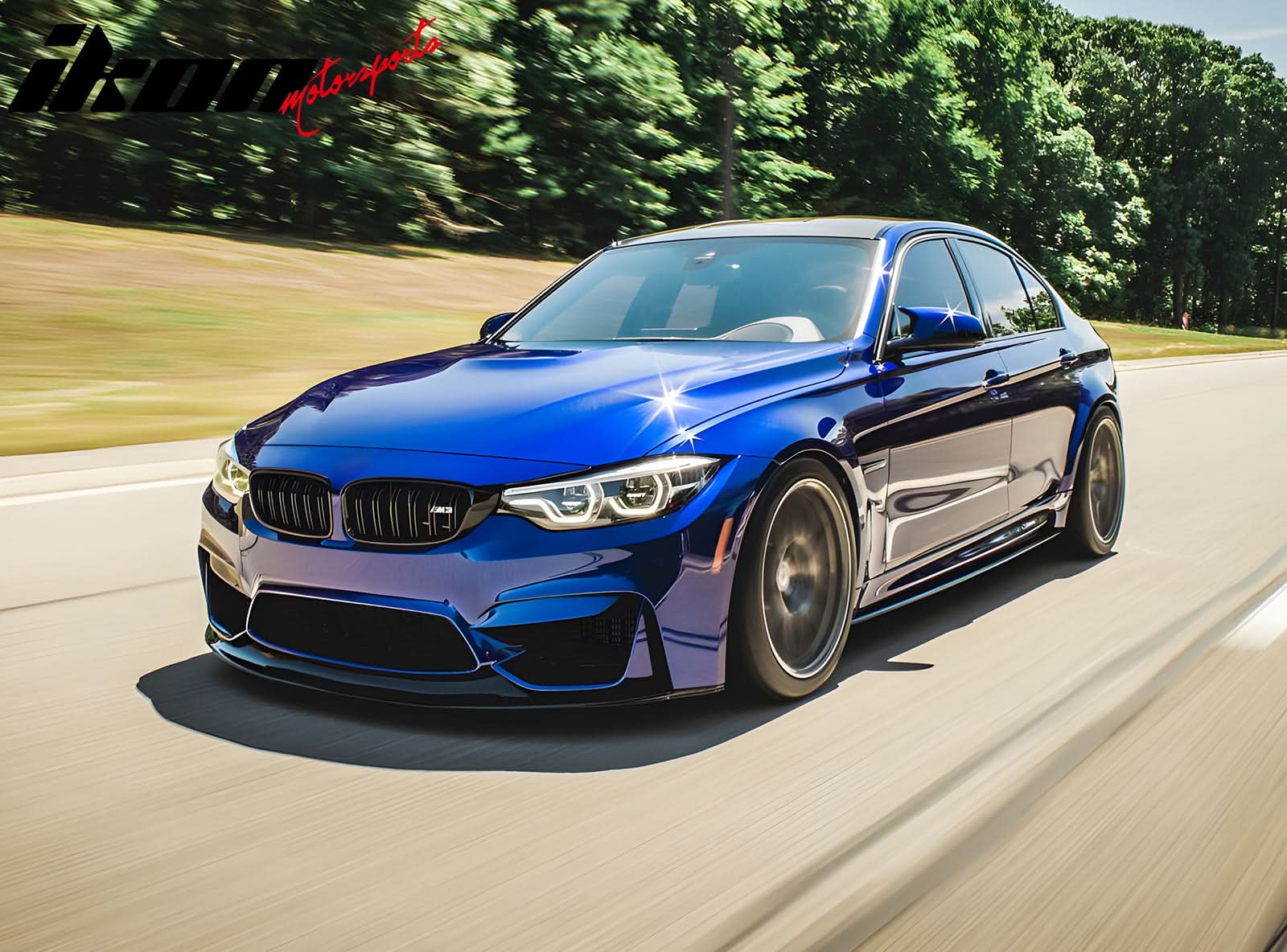 2015-2018 BMW F80 M3 Side Skirts Extention MT Style PU Unpainted Black