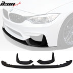 2015-2020 BMW F80 M3 F82 M4 P Style Unpainted PU Front Bumper Lip 3PC