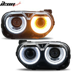 2015-2023 Dodge Challenger RGB DRL LED Headlights Lamps with 10 Colors
