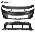 2015-2023 Dodge Charger Front Bumper & Grille Sedan Widebody Black PP