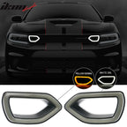 2015-2023 Dodge Charger SRT Smoke White DRL/Yellow Signal LED Lights
