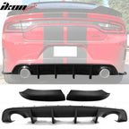2015-2023 Dodge Charger Rear Diffuser + Side Aprons Bumper Lip PP