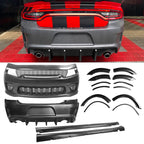 2015-2023 Dodge Charger Widebody Gloss Whole Bumper Kits Diffuser PP