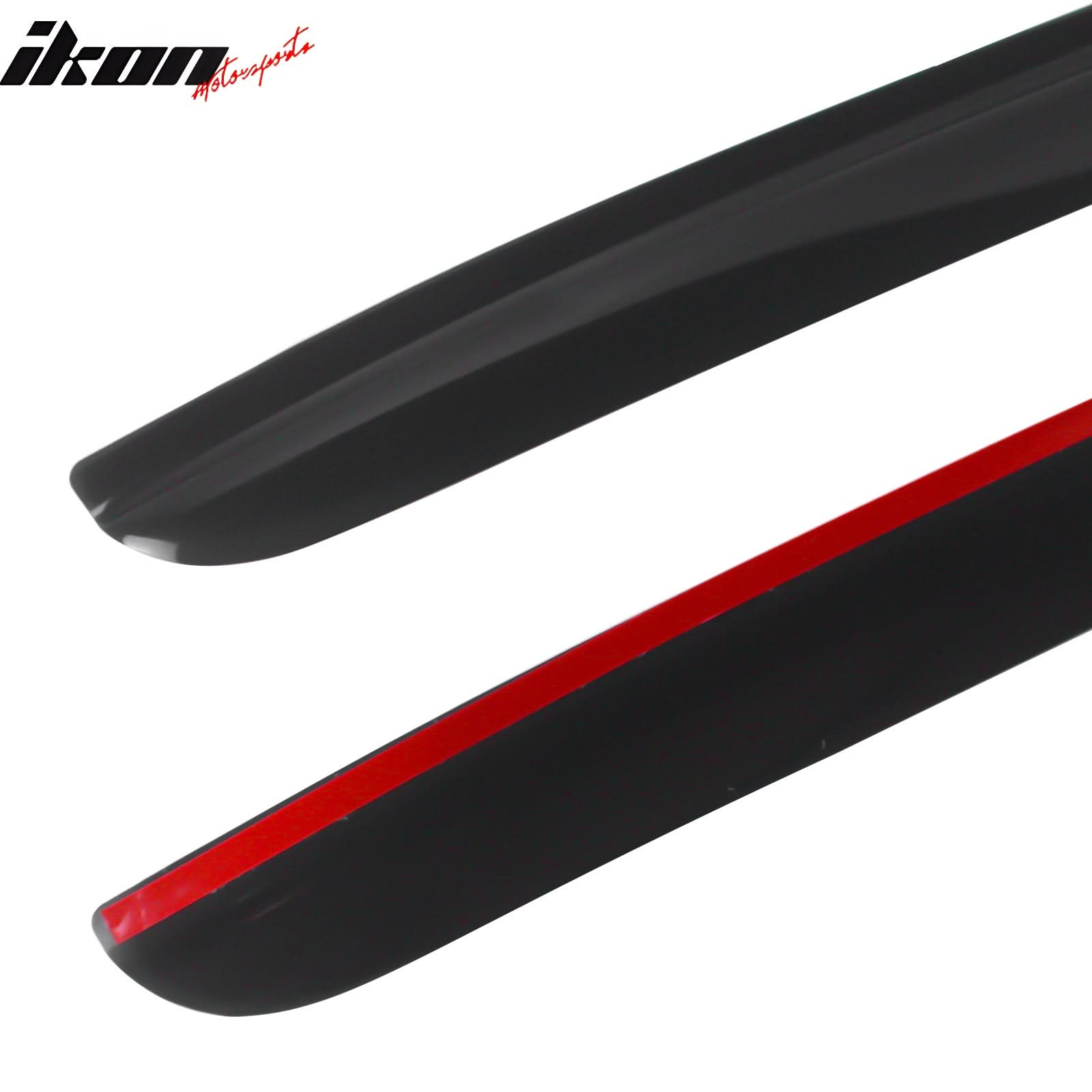 2015-2024 Ford Mustang Coupe Window Visors Slim Smoke Tinted  Acrylic