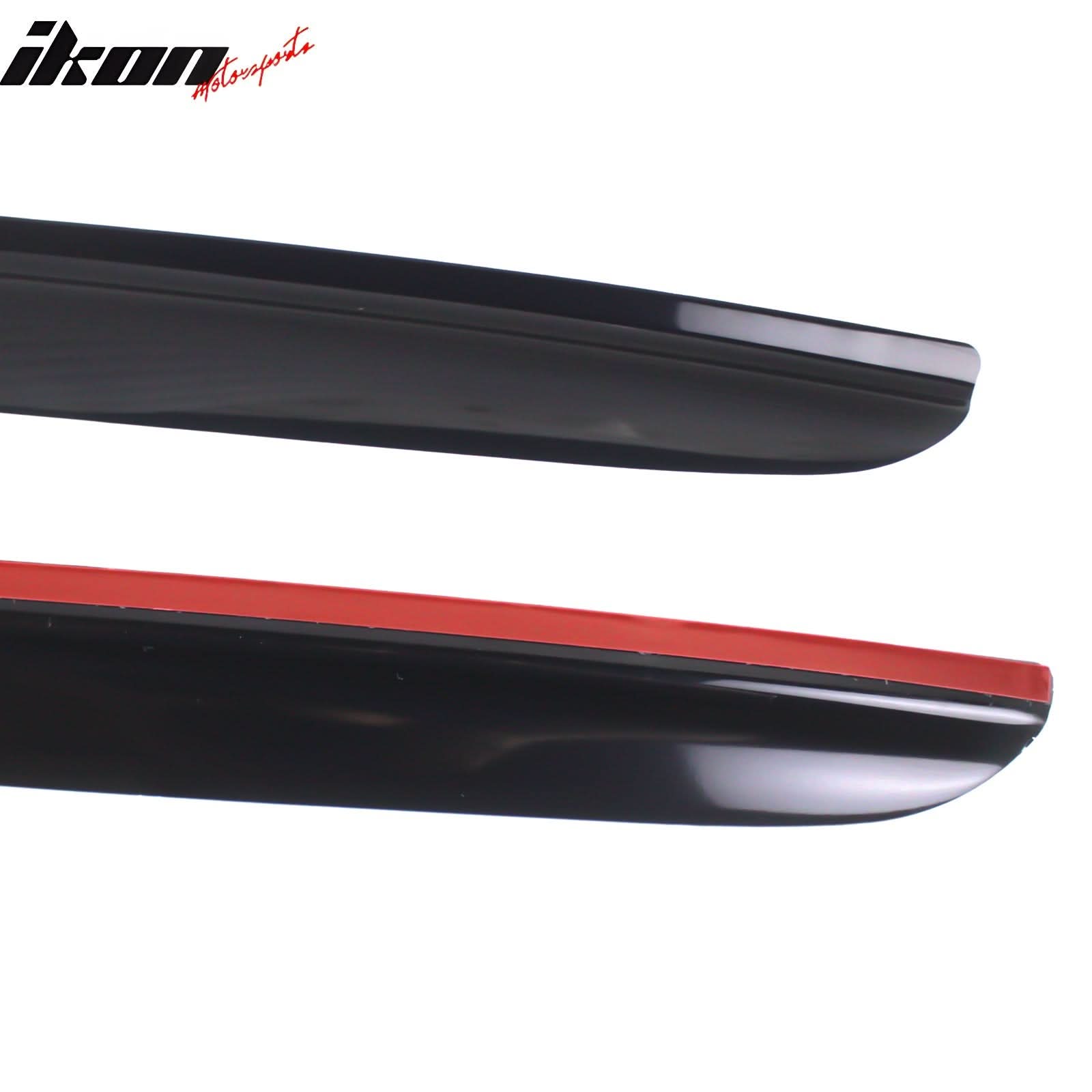 2015-2024 Ford Mustang Coupe Window Visors Slim Smoke Tinted  Acrylic