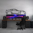 2015 Corvette Z51 Metal Car Wall Art - MT526