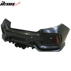 2016-2021 Honda Civic 10th-Gen CTR Rear Bumper Cover Type R Black  PP