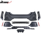 2016-2021 Honda Civic 10th-Gen CTR Rear Bumper Cover Type R Black  PP